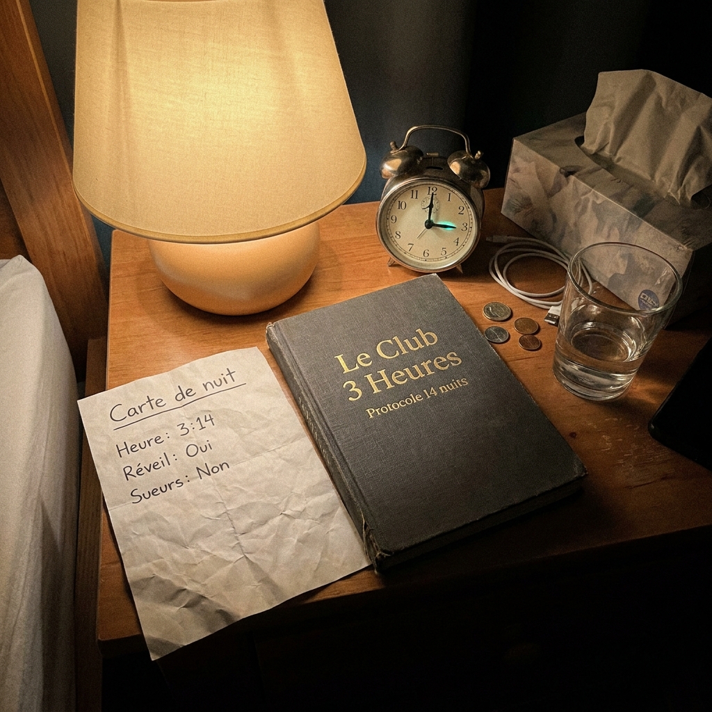 Le Club 3 Heures, protocole écrit de 14 nuits