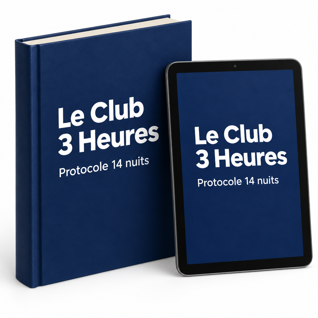 Le Club 3 Heures : le guide et le protocole 14 nuits, en PDF, lisible sur tablette ou téléphone